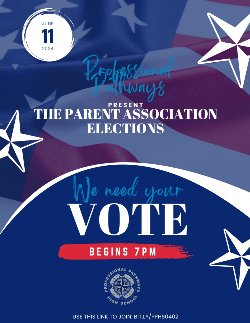 Parent Association Elections, Tuesday, June 11 at 7:00PM, We need your vote